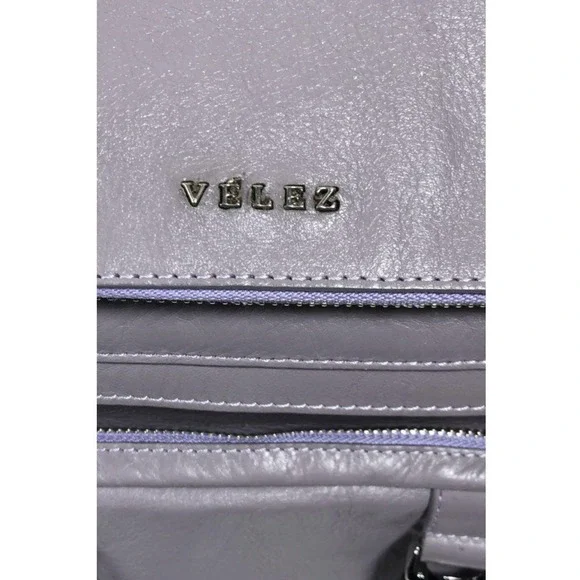VELEZ Artisan Colombian DesignerLavender Leather Buckle Backpack Women\'s Fashion VELEZ Artisan Colombian DesignerLavender Leather Buckle  main image 3